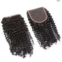 Brasilianische Nerzhaarverlängerung, ein Verkäufer Peruvian Kinky Curly Closure